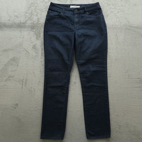 Chico's Platinum Jeans Women's Size 0.5 US-6 Mid-Rise Straight Denim 31" Inseam - Picture 1 of 16